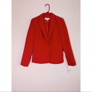 Size 4 Red Calvin Klein Blazer